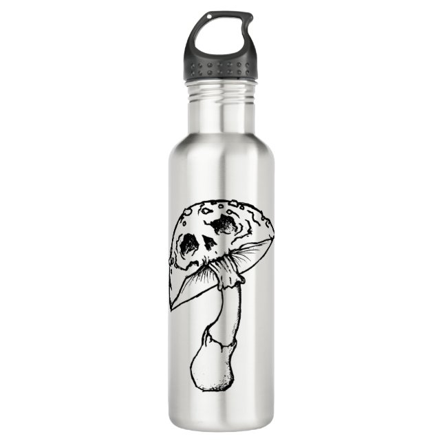 Botella De Agua calavera de hongo (Anverso)