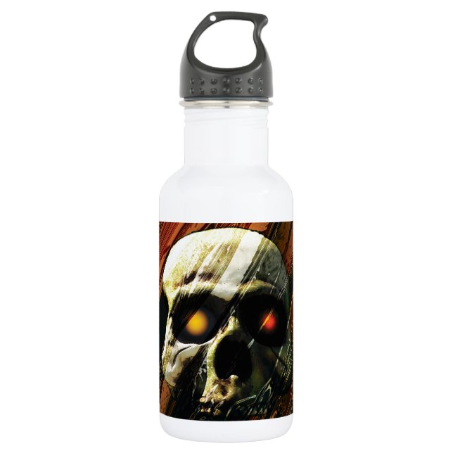 Botella De Agua Calavera oscura (Anverso)