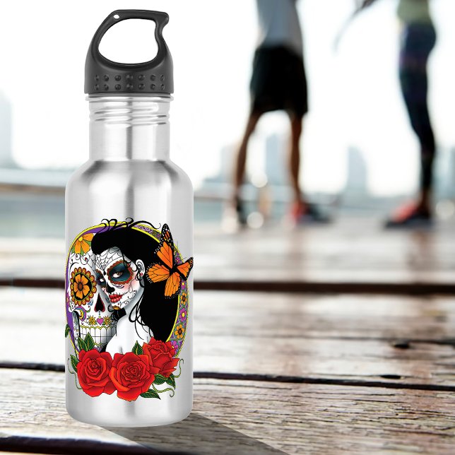 Botella De Agua Calaveras de azúcar Art Nouveau (Subido por el creador)