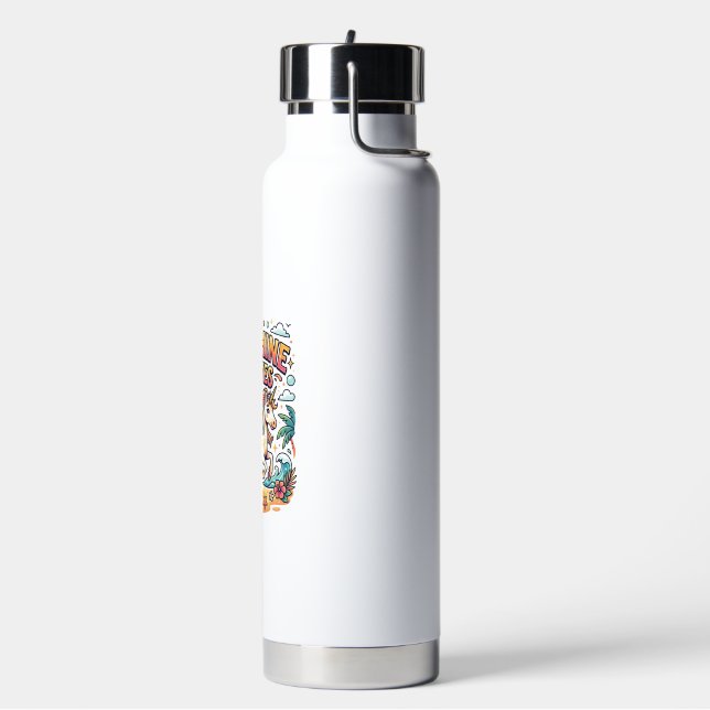 Botella De Agua Calcomanía comercial de pezuñas soleadas de unicor (Izquierda)