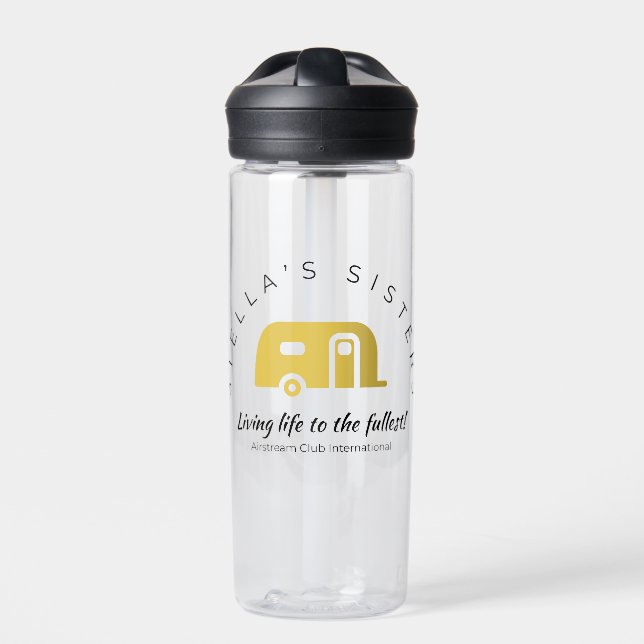 Botella De Agua Calcomanía de vinilo cortado personalizado de Stel (Delante)