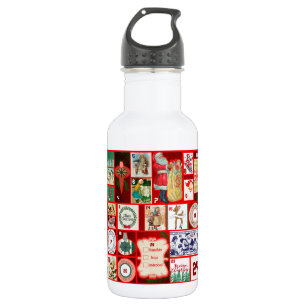 Botella De Agua Calendario de Adviento de Bloques de Navidad Vinta
