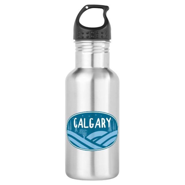 Botella De Agua Calgary Alberta al aire libre (Anverso)
