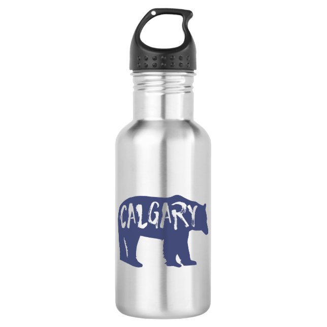 Botella De Agua Calgary Alberta Bear (Anverso)