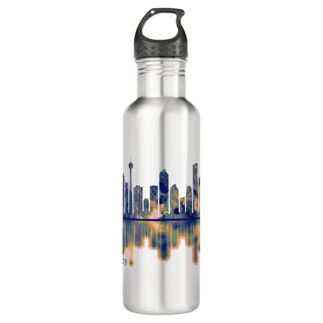 Botella De Agua Calgary Skyline (Anverso)