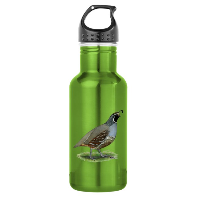Botella De Agua California Valley Quail (Anverso)