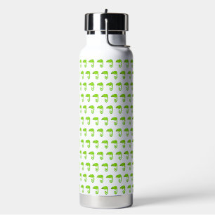 Botella De Agua Camaleón lindo verde