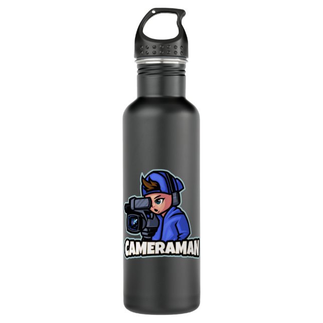 Botella De Agua Cameraman film video director movies12 (Anverso)