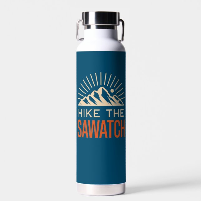 Botella De Agua Caminata por The Sawatch Range Sunburst (Delantero)