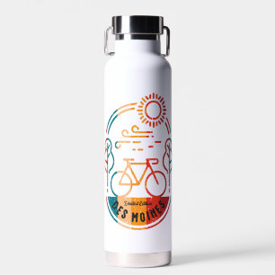 Botella De Agua Camino de Bicicletas Retro Des Moines.