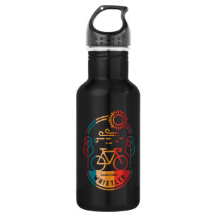 Botella De Agua Camino de ciclismo de Whistler Retro.