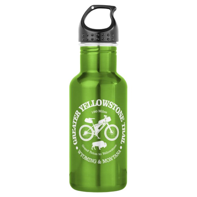 Botella De Agua Camino de la Gran Piedra Amarilla (ciclismo) (Anverso)