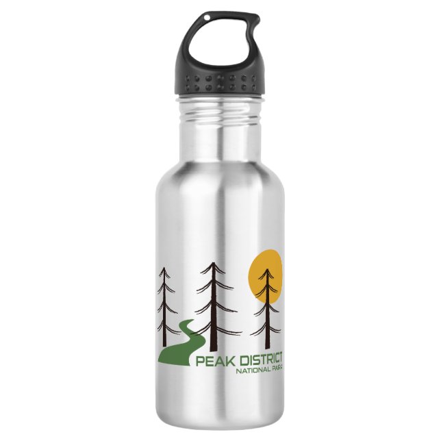 Botella De Agua Camino del Parque Nacional del Distrito Peak (Anverso)