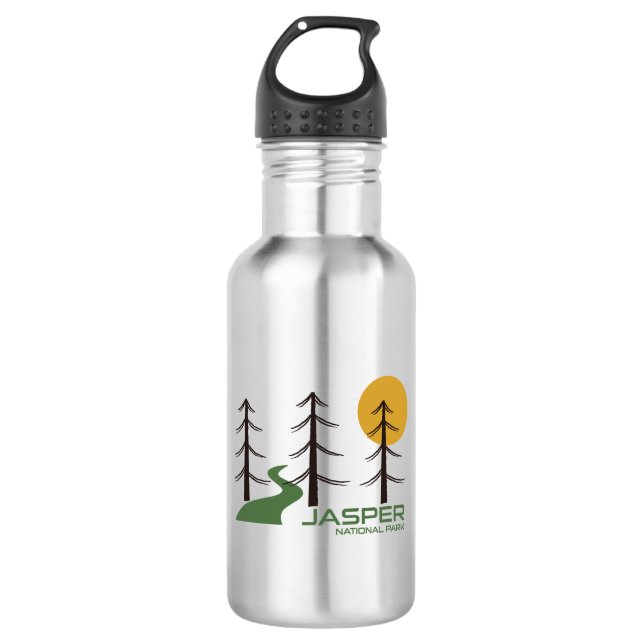 Botella De Agua Camino del Parque Nacional Jasper (Anverso)