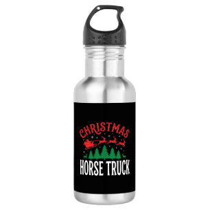 Botella De Agua Camión de Caballo de Navidad Trineo de Santa