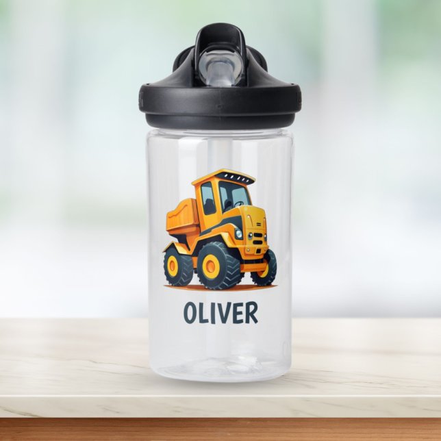 Botella De Agua Camión de construcción moderno lindo personalizado (Subido por el creador)