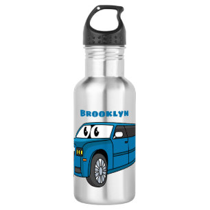 Botella De Agua Camión de personalizado limusina azul muy feliz