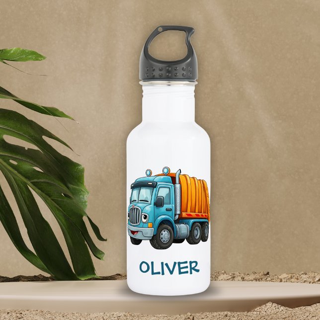 Botella De Agua Camión de Volteo Azul Divertido (Subido por el creador)