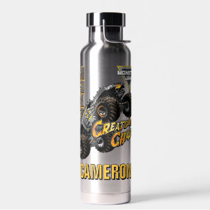 Botella De Agua Camión Monster Jam Max-D y logotipo