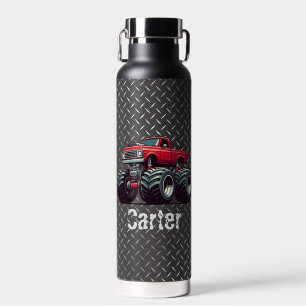 Botella De Agua Camión monstruo rojo