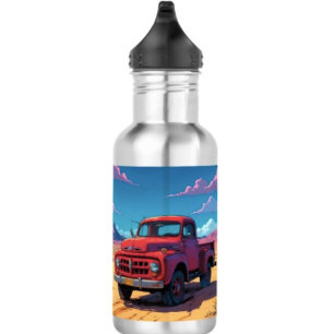 Botella De Agua Camioneta Americana Clásica
