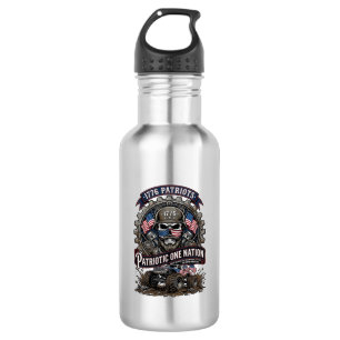 Botella De Agua Camioneta Monstruo Patriótica 1776 Fuera de Carret