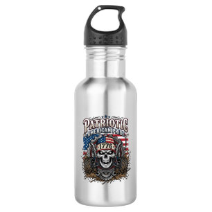 Botella De Agua Camioneta Monstruo Patriótica 1776 Fuera de Carret
