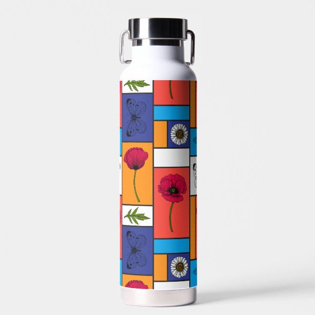 Botella De Agua Camionetas en cajas de colores (Delantero)