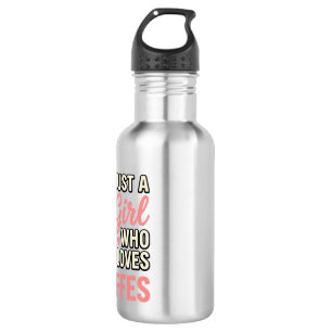 Botella De Agua Camisa de diseño de grabado vintage para chica ama