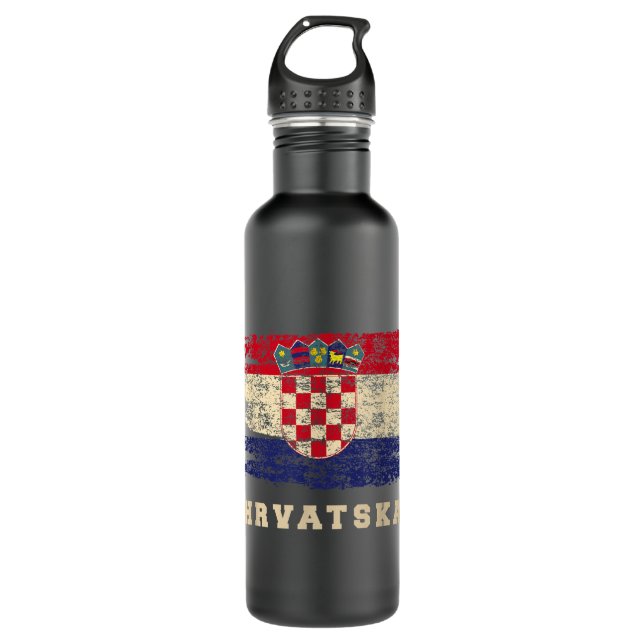 Botella De Agua Camisa de fútbol Croacia 2018 Jersey croata (Anverso)