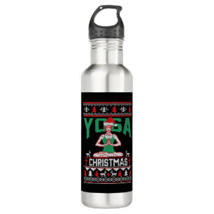 Botella De Agua Camisa de Navidades de yoga