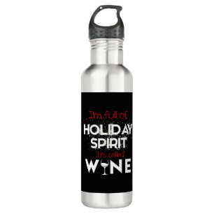 Botella De Agua Camisas de vino navidades - Navidades Santa