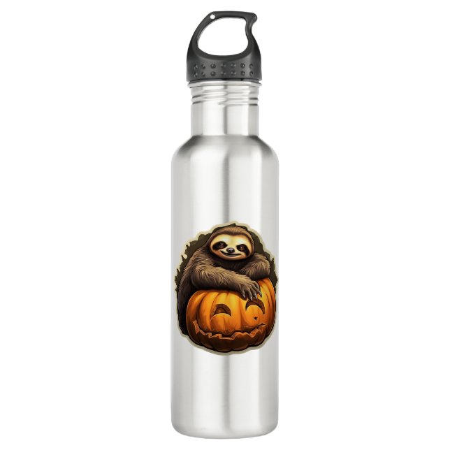 Botella De Agua Camiseta clásica de Halloween con temática eslovac (Anverso)