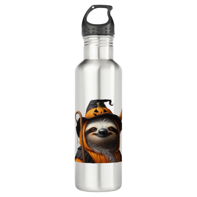 Botella De Agua Camiseta clásica Sloth Halloween (Anverso)