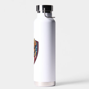 Botella De Agua Camiseta con grabado de Golden Retriever Patriótic