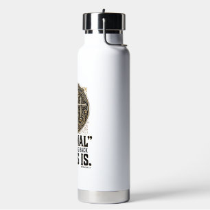 Botella De Agua Camiseta Cristiana Cruz León Jesús Está Volviendo