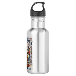 Botella De Agua Camiseta Cristiana de Familia Mixta de Jesús