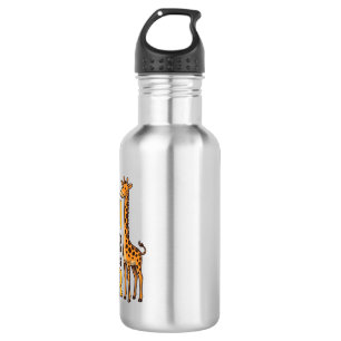 Botella De Agua Camiseta cristiana vintage de jirafa Fear Over Fai