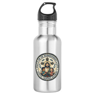 Botella De Agua Camiseta de ánimo neurodivergente de Jesús Inspira