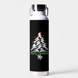 Botella De Agua Camiseta de árbol de Navidad para caballos, árbol
