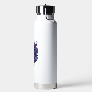 Botella De Agua Camiseta de arte de cabeza de caballo colorida gra