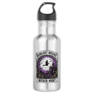 Botella De Agua Camiseta de Bruja Vintage Arte de Halloween Embruj