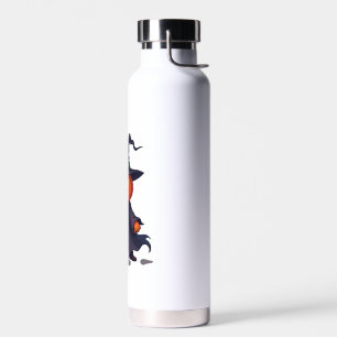 Botella De Agua Camiseta de Brujo de Calabaza � Hechicero Mágico d