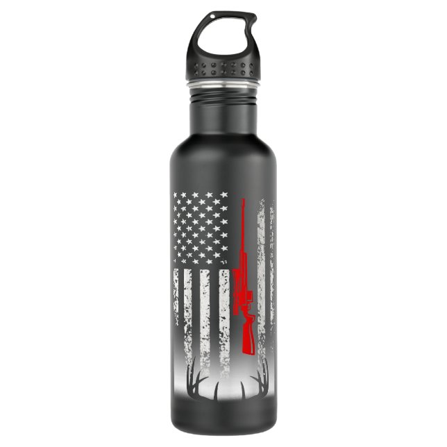 Botella De Agua Camiseta de caza de venados (Anverso)