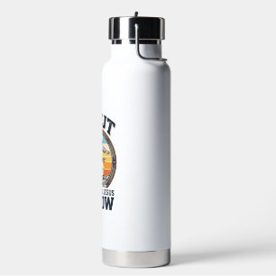Botella De Agua Camiseta de disco vintage WWJT ¿Qué lanzaría Jesús