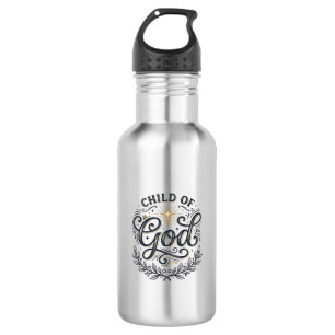 Botella De Agua Camiseta De Diseño De Grabado Vintage Hijo De Dios