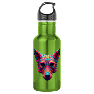 Botella De Agua Camiseta de diseño de perro - Mejor amigo psicodél