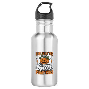 Botella De Agua Camiseta de enfermera de Halloween Entrego las peq