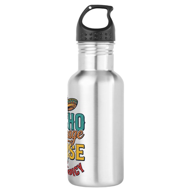Botella De Agua Camiseta de enfermera divertida Nacho Average Nurs (Anverso)
