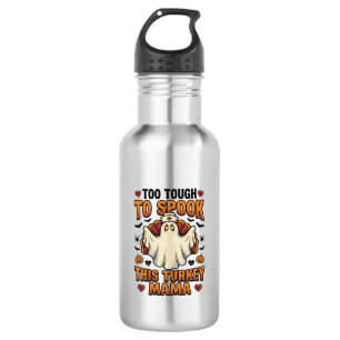 Botella De Agua Camiseta de Halloween de Mamá Pavo con Enfermera F